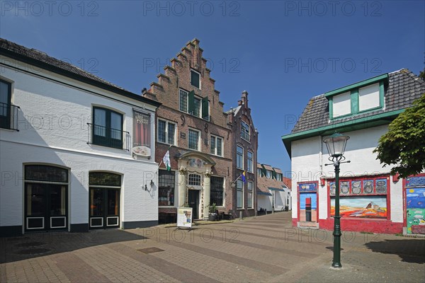 Building with stepped gable