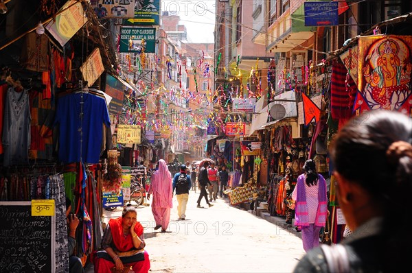 People in the streets of Kathmandu