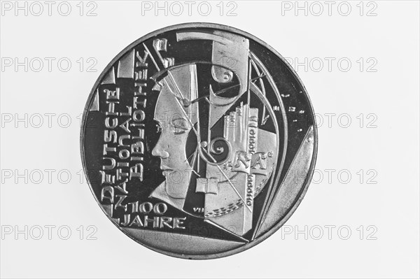 10 euro commemorative coin to the German National Library