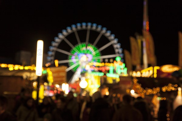 Folk festival at night