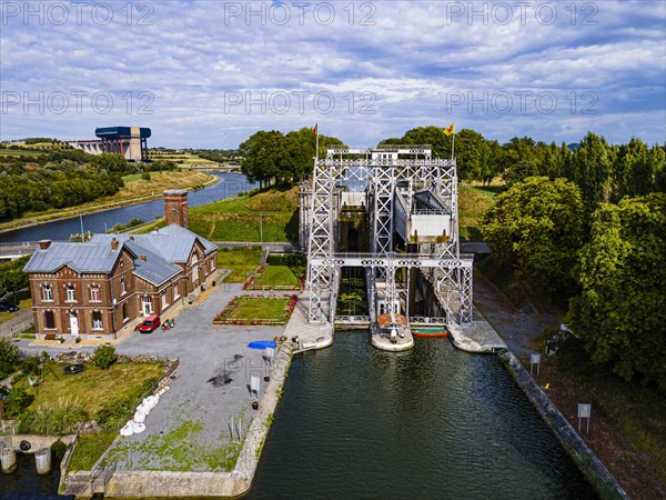 Aerial of Houdeng-Goegnies Lift No 1