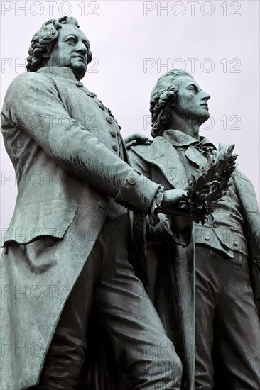 Double Statue Goethe-Schiller Monument by Ernst Rietschel