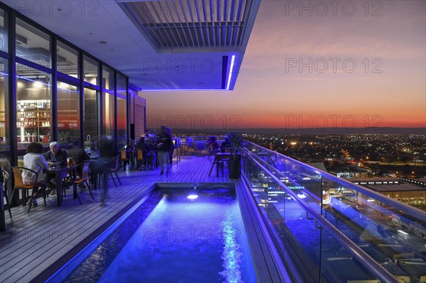 Rooftop bar of the Avani Hotel