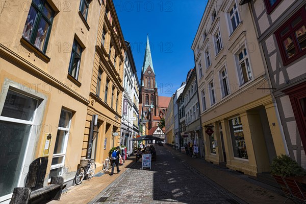 Old town of Schwerin with the cathedral