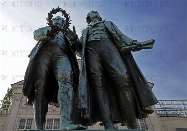 Double Statue Goethe-Schiller Monument by Ernst Rietschel