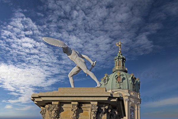 Statue of a naked warrior from the south portal