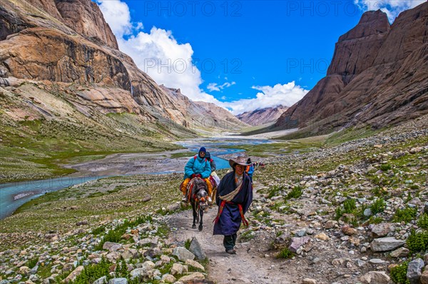 Pilgrims on the Kailash Kora