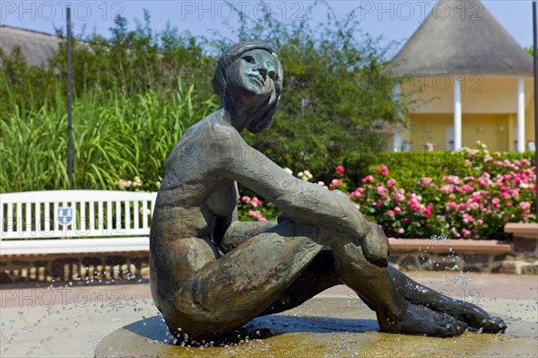 Bronze sculpture in the Concert Garden East of Kuehlungsborn