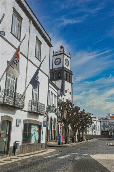 The historic town of Ponta Delgada