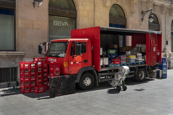 Van with drinks