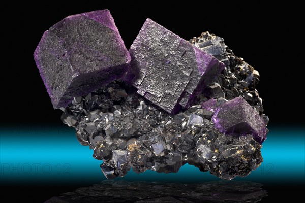 Fluorite on Sphalerite