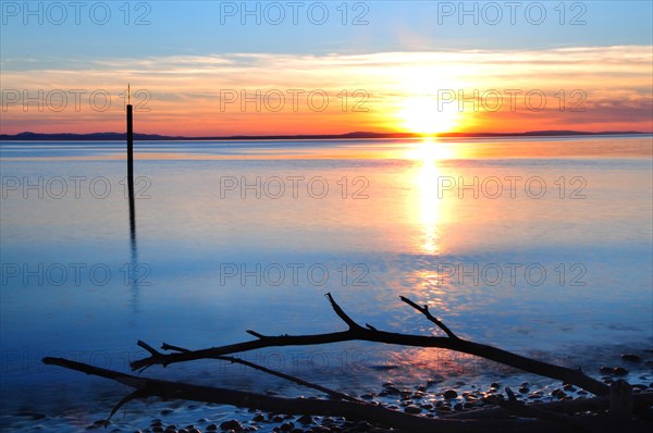 Sunset gag on Lake Constance