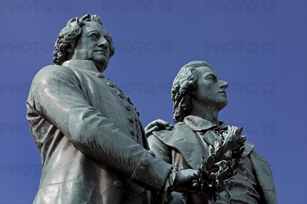 Double Statue Goethe-Schiller Monument by Ernst Rietschel