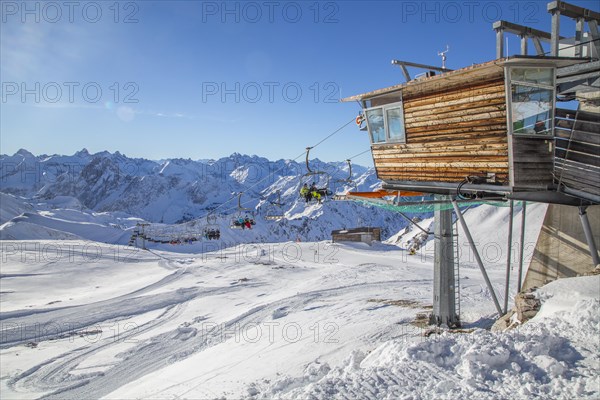 Mountain station of the Koblat chairlift