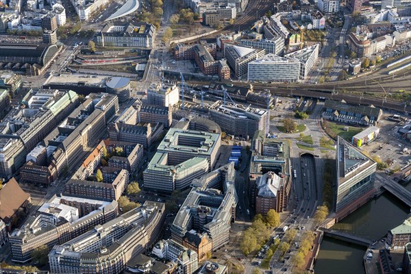 Aerial view of Kontorhausviertel