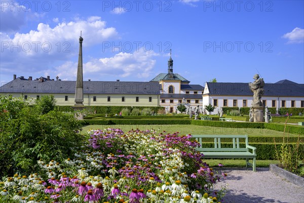 Garden and hospital building of the former spa