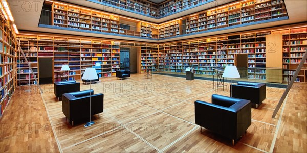 Interior view of the book cube