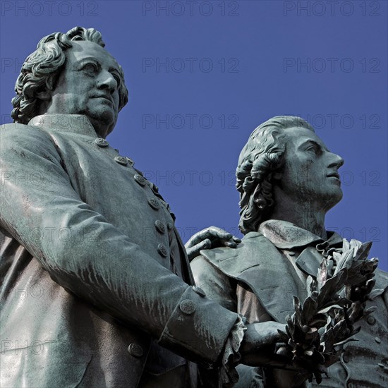 Double Statue Goethe-Schiller Monument by Ernst Rietschel