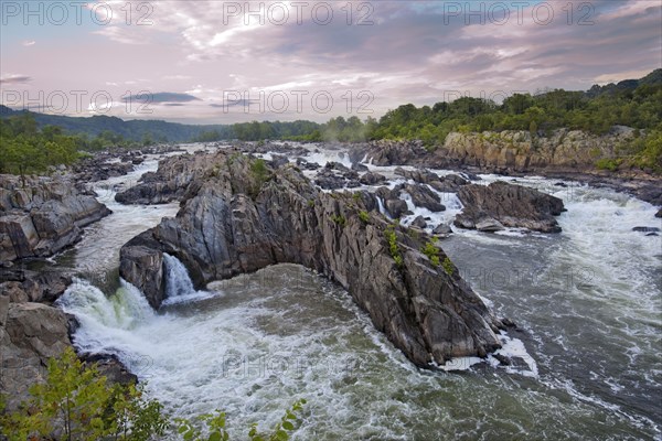 The Great Falls of the Potomac River are located at the fall line of the Potomac River