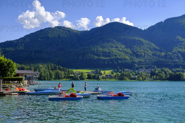 Pedal boats on Lake Fuschl