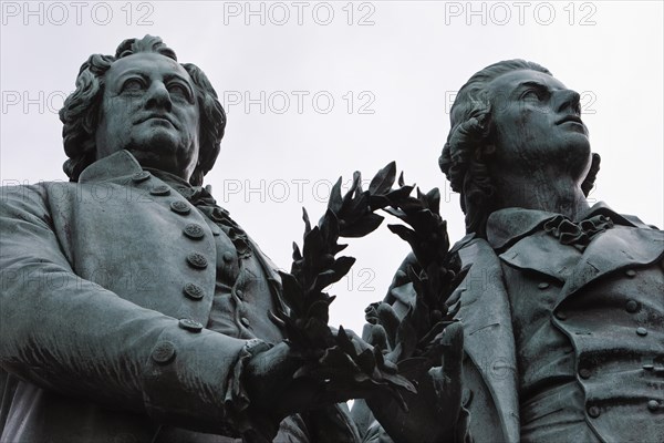 Double Statue Goethe-Schiller Monument by Ernst Rietschel