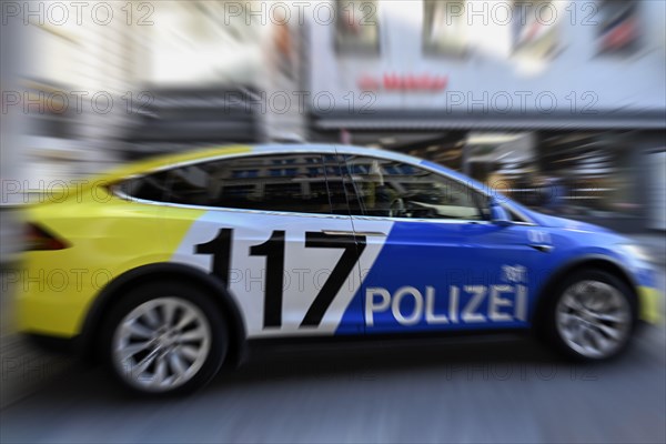 Wiping Picture Police Car Basel City