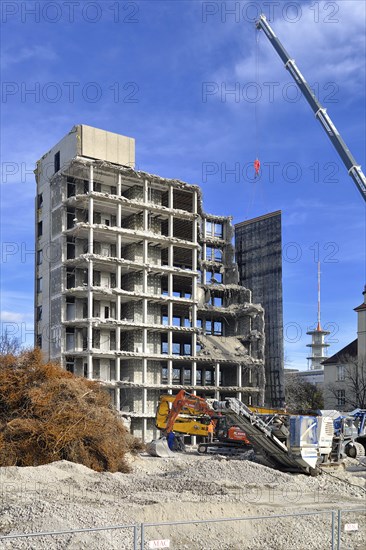 Demolition of a former office building