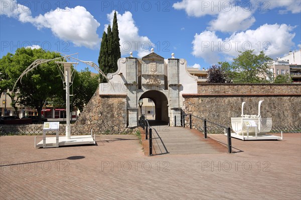 Archway with technical construction