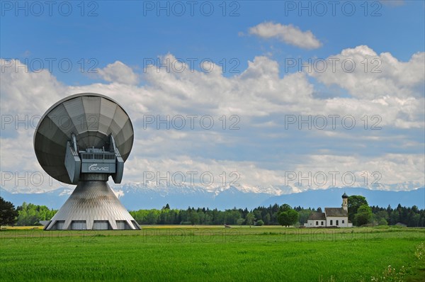 Parabolic antennas of the earth station