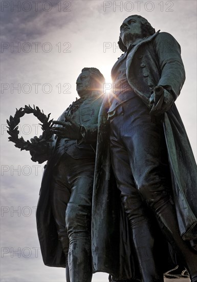 Double Statue Goethe-Schiller Monument by Ernst Rietschel