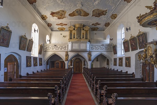 Organ loft of the Gothic parish church Zu unserer lieben Frau