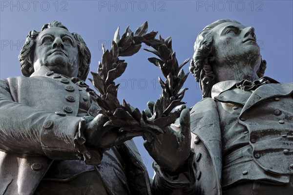 Double Statue Goethe-Schiller Monument by Ernst Rietschel