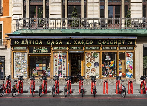 Collection point for rental bikes and scooters