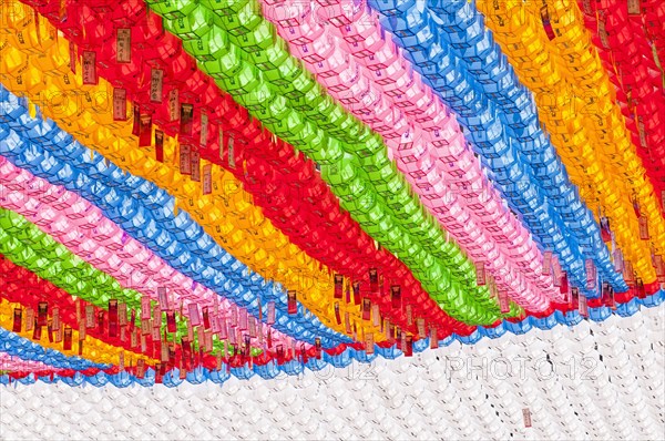 Colorful lanterns at Jogyesa Buddhist temple