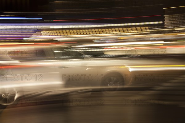 Car and light traces