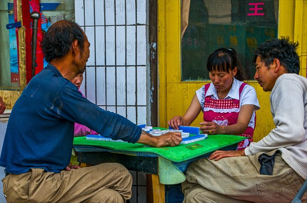 People playing games in the kingdom of Guge