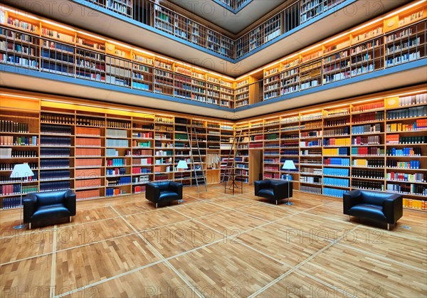 Interior view of the book cube