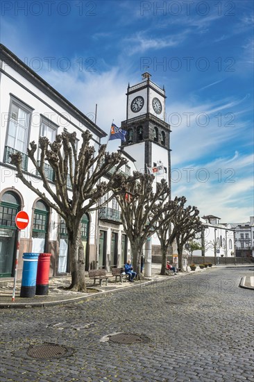 The historic town of Ponta Delgada