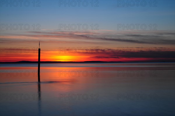 Sunset gag on Lake Constance