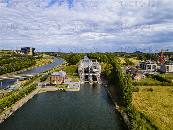 Aerial of Houdeng-Goegnies Lift No 1