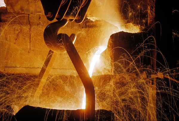 Pouring Molten Iron