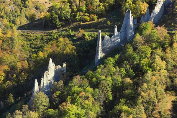 Earth pyramids of Euseigne