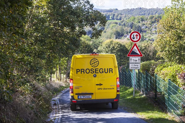 Prosegur cash transporter in the district of Saechsische Schweiz-Osterzgebirge