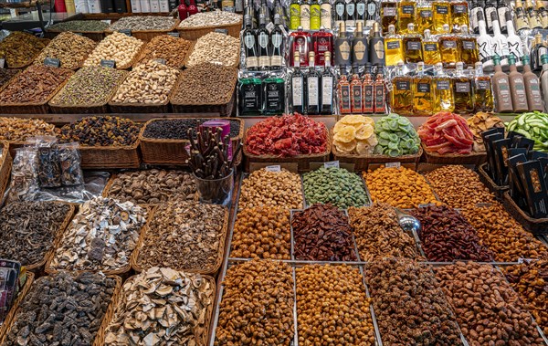 Market stall in the La Rambla market hall