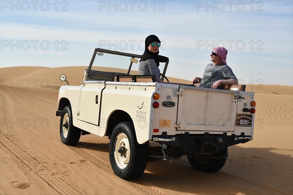 Desert Safari with Landrover in the Sand Desert of Dubai