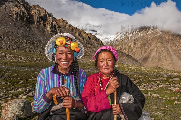 Pilgrim before Mount Kailash