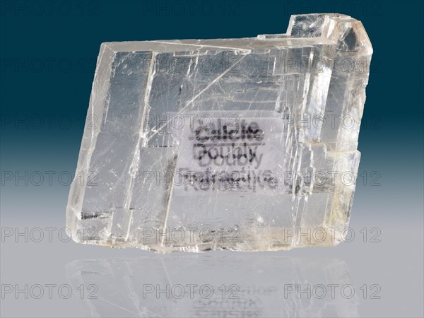 Calcite Illustrating Double Refraction