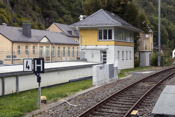 Glashuette railway station in the district of Saechsische Schweiz-Osterzgebirge