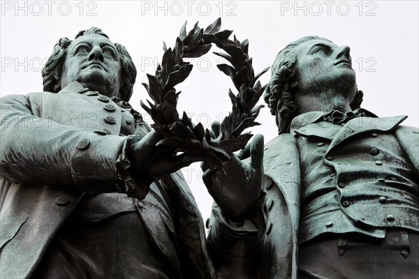 Double Statue Goethe-Schiller Monument by Ernst Rietschel