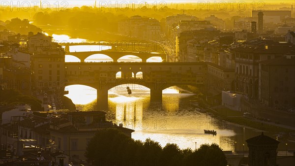 Sunset over the Ponte Vecchio